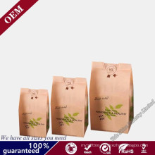 New Design Gift Paper Shopping Bag Craft Brown Custom Kraft Paper Bag Bolsas De Papel Without Handle
